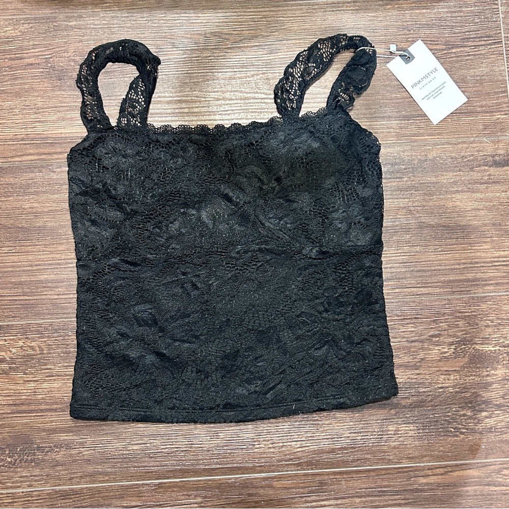 Elegant Black Lace Camisole